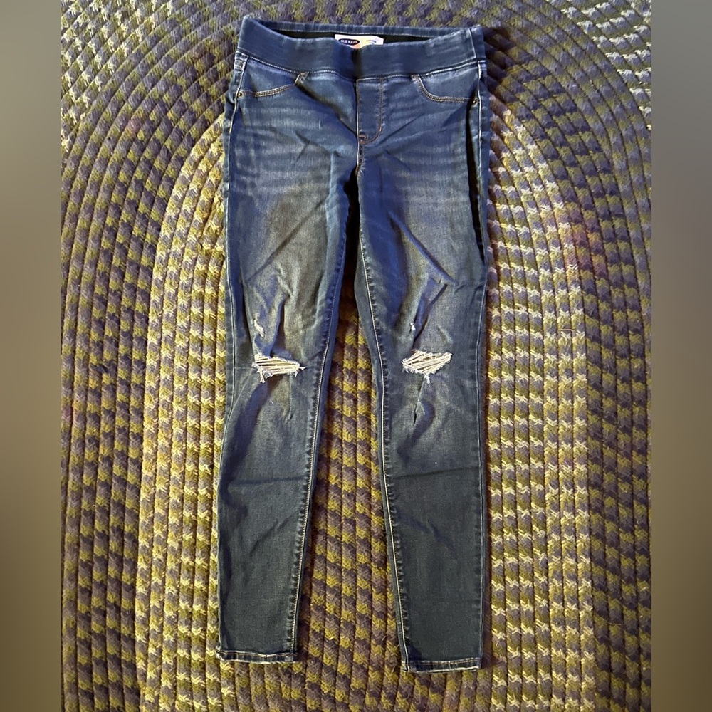 Old Navy Blue Skinny Rockstar Jeggings
